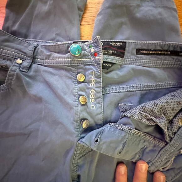 JACOB COHEN | Men Handmade Regular Straight Trousers Jeans TYPE 688.C | SIZE 32 - Picture 7 of 13